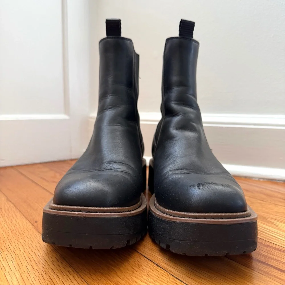 Sam Edelman Laguna Chelsea Black Ankle Women’s Waterproof Boots Size 9.5